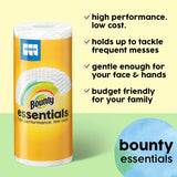 Bounty Essentials Select-A-Size White Paper Towels, 2 Triple Rolls, 6 Regular Rolls Equivalent