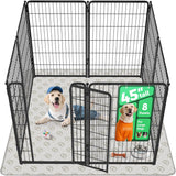 fxw homeplus unleashed 24 inch 6 panels dog pen black patented