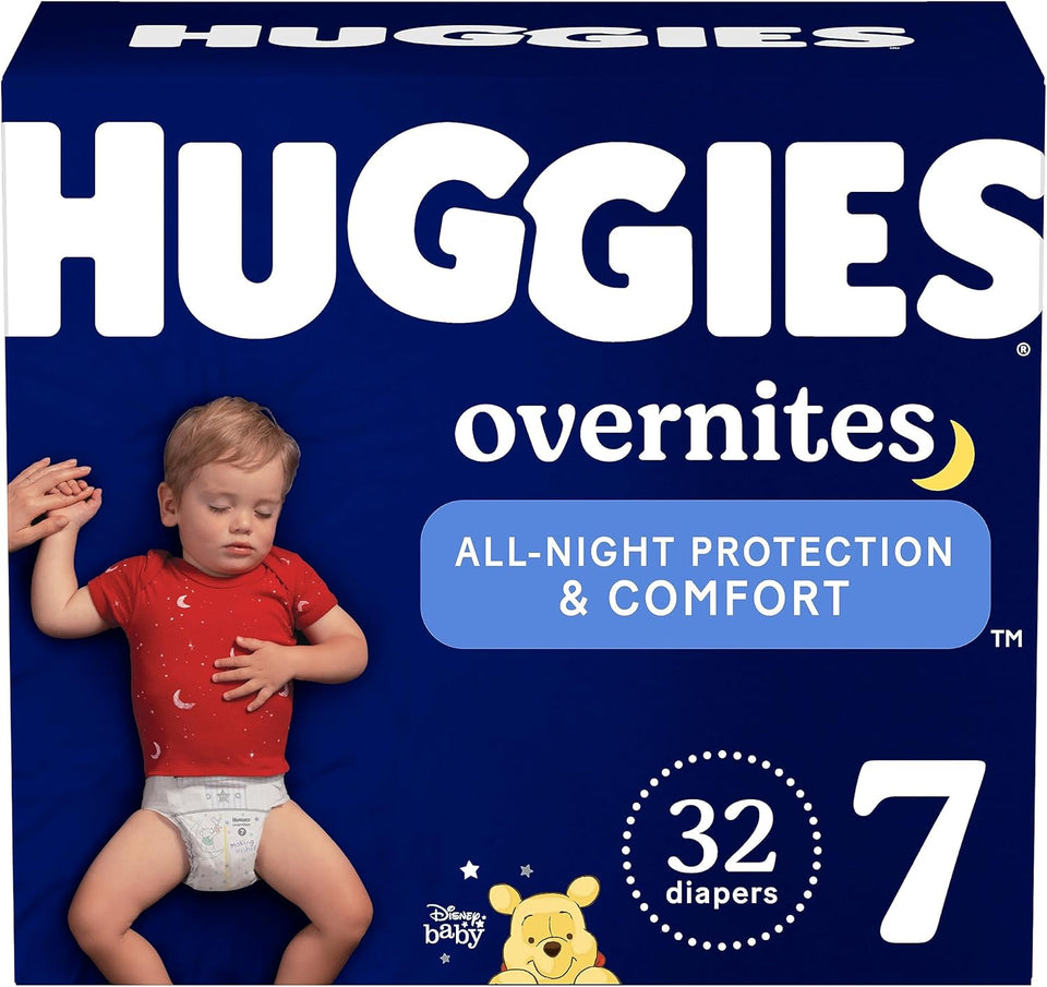 Huggies Overnites Size 5 Overnight Diapers, 50 Ct, 27+ lbs, Disney Designs