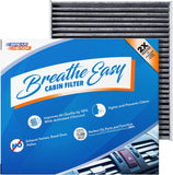 Spearhead Odor Defense Breathe Easy AC & Heater Cabin Filter | Fits Select 2016-2025 Toyota, Lexus, Subaru, 2016-2023 CX-9 Like OEM | Up to 25% Longer Lasting w/Activated Carbon (BE-157)