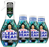 Mr. Clean Clean Freak Multi Surface Cleaning Spray, Deep Cleaning Mist Starter Kit and Refill Bundle, Unstopables Fresh Scent, 64 fl oz