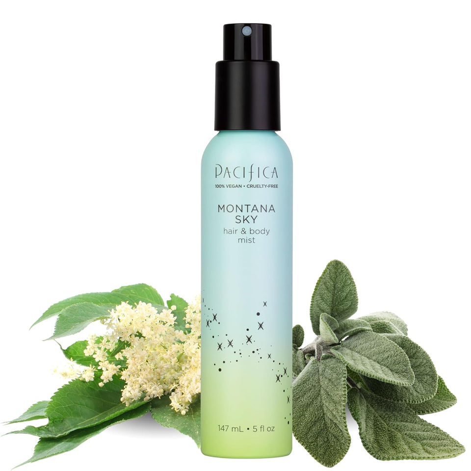 pacificas island vanilla 6oz hair and body mist, paraben-free, no alcohol, vegan and cruelty-free for women