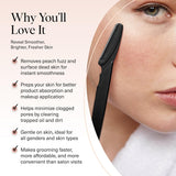 Kitsch Dermaplane Razor for Women Face – Face Razors for Women & Men, Eye Brow Razors & Face Shaver – Exfoliating Facial Razor & Dermaplaner as Skin Care Tool for Smoother Skin - Black, 12 pcs