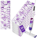 10-Pack Disposable Power Mop Pads: Unscented Replacement for Swiffer Power Mop, Ideal for Hardwood Floors