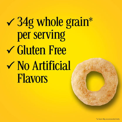 Cheerios Cereal, Limited Edition Heart Shapes, Affirmations Box, Heart Healthy, Gluten Free, Giant Size, 20 oz