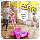 ArtCreativity Bubble Lawn Mower for Toddlers 1-3, Bubble Machine for 1-Year-Old Girl Gifts, Toddler Outdoor Toys for 2-Year-Old Girl Birthday Gift, Push Summer Gardening Toys for Toddlers Age 1 2 3 +