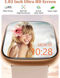 lodimeke 44mm smartwatch with alexa alexa built-in, heart rate, ip68 waterproof for women and men