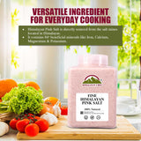 himalayan chef pink himalayan salt, fine grain, 5 lbs, plastic jar, pure, natural, kosher, non-gmo, mineral-rich