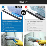 vitever professional 69'' window cleaner tool with extension pole and rotating head for easy window cleaning