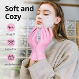 Food-Grade Pink Nitrile Gloves: 3-mil, Latex-Free, Powder-Free, 100-ct Box (Medium)