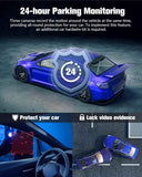Dash Camera for Cars, 4K UHD Car Camera with 32GB Card, Super Night Vision, 170° Wide Angle and 24H Parking Mode