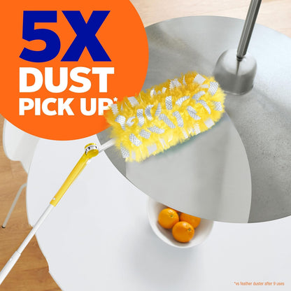 Swiffer Duster Heavy Duty 3 ft Extendable Handle Starter Kit with 3 Refills