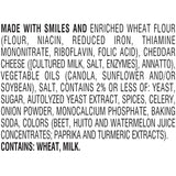 goldfish colors cheddar crackers, 9ct multi-pack tray, 9x0.9oz snack pack, baked with real cheese