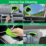 xin dell windshield cleaner tool extendable handle microfiber pads car home window cleaning