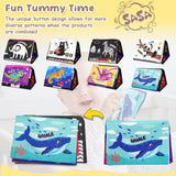 URMYWO Tummy Time Toys - Black and White High Contrast Baby Toy for Newborn - Baby Visual Stimulation Mirror - Montessori Sensory Crinkle Toy for Infant 0-3-6-12 Months - Boy Girl Shower Gifts