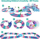 Car Toys for Kids 4-6, 194 PCS Race Car Track with Monster Trucks and Toddler Cars