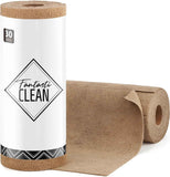 Fantasticlean Microfiber Cleaning Cloth Roll -75 Pack, Tear Away Microfiber Towels, 12" x 12", Reusable, Washable, Scratch Free, Ultra Absorbent Dishcloth for All-Around Cleaning Supplies (Pink)