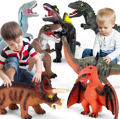 Kissdream 7 Piece Jumbo Dinosaur Toys Big Dinosaur Toy for Boys Realistic Giant Dinosaur Toys for Kids 3-5 - Perfect Dinosaur Gifts for Kids