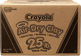 Crayola Air Dry Clay for Kids - White, 25lbs, Teacher Wishlist Supplies, Classroom Must Haves, Bulk Modeling Clay for Kids, No Bake, Sculpting & Molding Material