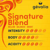 gevalia signature blend mild light roast k-cup coffee pods, 84-count box, kosher