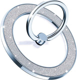 Magnetic Phone Ring Holder for MagSafe Cell Phone Grip Stand Finger Ring Stand Compatible with iPhone 17 16 15 14 13 12 Pro Max MagSafe Accessories Android. (Glitter Gold)