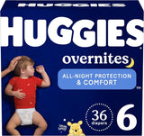 Huggies Overnites Size 5 Overnight Diapers, 50 Ct, 27+ lbs, Disney Designs