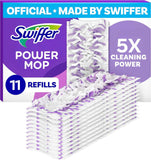 swiffer powermop multi-surface mopping pad refills for floor cleaning, 11-count, convenient cleaning solution