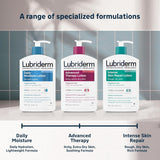 Lubriderm Fragrance Free Daily Moisture Lotion + Pro-Ceramide, Shea Butter & Glycerin, Face, Hand & Body Lotion for Sensitive Skin, Hydrating Lotion for Healthier-Looking Skin, 24 fl. oz