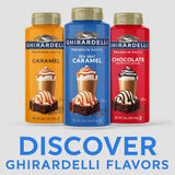 Ghirardelli Sea Salt Caramel dessert sauce 16 oz bottle for desserts and drinks
