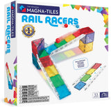 MAGNA-TILES Rail Racers 33-Piece Magnetic Construction Set, The Original Magnetic Building Brand