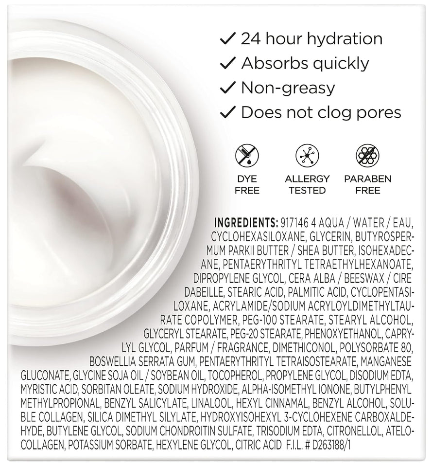 loreal paris collagen daily face moisturizer, 1.7 oz, anti aging, hydrating, daily use