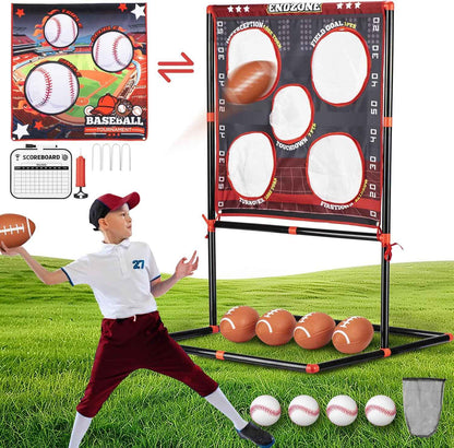 vrogatik football toss game for kids ages 3-8 - outdoor toy for backyard beach camping