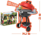 JOYIN 34 PCS Kitchen Toy Set, BBQ Play Grill, Cooking Toy Set, Little Chef Play, Kids Grill Playset Interactive BBQ for Kids with Light & Sound, Christmas Birthday Gift for 2 3 4 Year Old Boys Girls