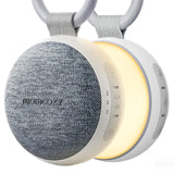 momcozy portable sound machine with night light, white noise sound machine for baby 20 soothing sounds