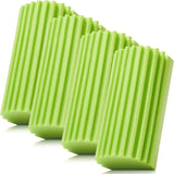 4 Pack Damp Dusting Sponge Duster, Grey Dust Cleaning Sponge, Reusable Household Cleaning Sponge Tool for Blinds, floorboards, Fan Blades, Vents, Glass, Railings, Mirrors