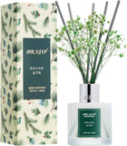 Airkeep Reed Diffuser Set,3.38 fl oz (100 ml) - Clean Linen Oil Diffusers with 8 Reed Sticks,Home Fragrance Reed Diffuser for Bathroom Shelf Decor