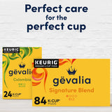 gevalia signature blend mild light roast k-cup coffee pods, 84-count box, kosher