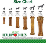 Nylabone Healthy Edibles Natural Puppy Chews Long Lasting Treats for Puppies, Roast Beef, Apple & Bacon Flavor, X-Small/Petite (3 Count)