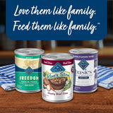 blue buffalo blue's stew grain-free wet dog food, hearty beef and country chicken variety pack, 12.5-oz cans, 6 count