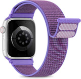 Nylon Loop Sport Band Compatible with Apple Watch Bands 44mm 45mm 46mm 49mm 42mm for Women Men, iWatch Wrist Straps for Ultra 3 2, Se, Series 11 10 9 8 7, Breathable, Soft Band Ideal for Outdoor