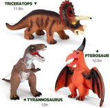 Kissdream 7 Piece Jumbo Dinosaur Toys Big Dinosaur Toy for Boys Realistic Giant Dinosaur Toys for Kids 3-5 - Perfect Dinosaur Gifts for Kids
