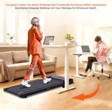 Walking Pad Treadmill with Handle Bar, 2026 Upgrade Portable Under Desk Treadmill for Home Small with Handles, 3.0HP Walking Pad for Home, 0.6-7.6MPH, 350LBS
