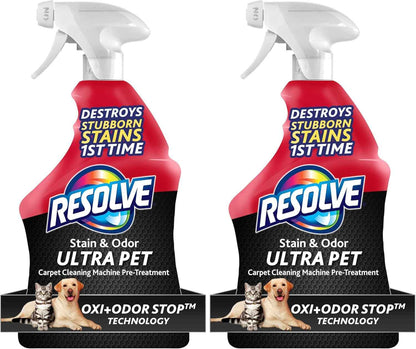 Resolve Ultra Pet Carpet Cleaner Spray – for Removal of Pet Stains & Odors, 32oz