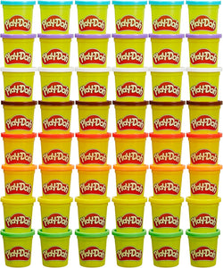 Play-Doh Bulk Pack of 48 Cans, 6 Sets of 8 Modeling Compound Colors, 3oz, Back to School Gifts & Prizes for Students & Classroom, Preschool Toys for Kids, Ages 2+ (Amazon Exclusive)