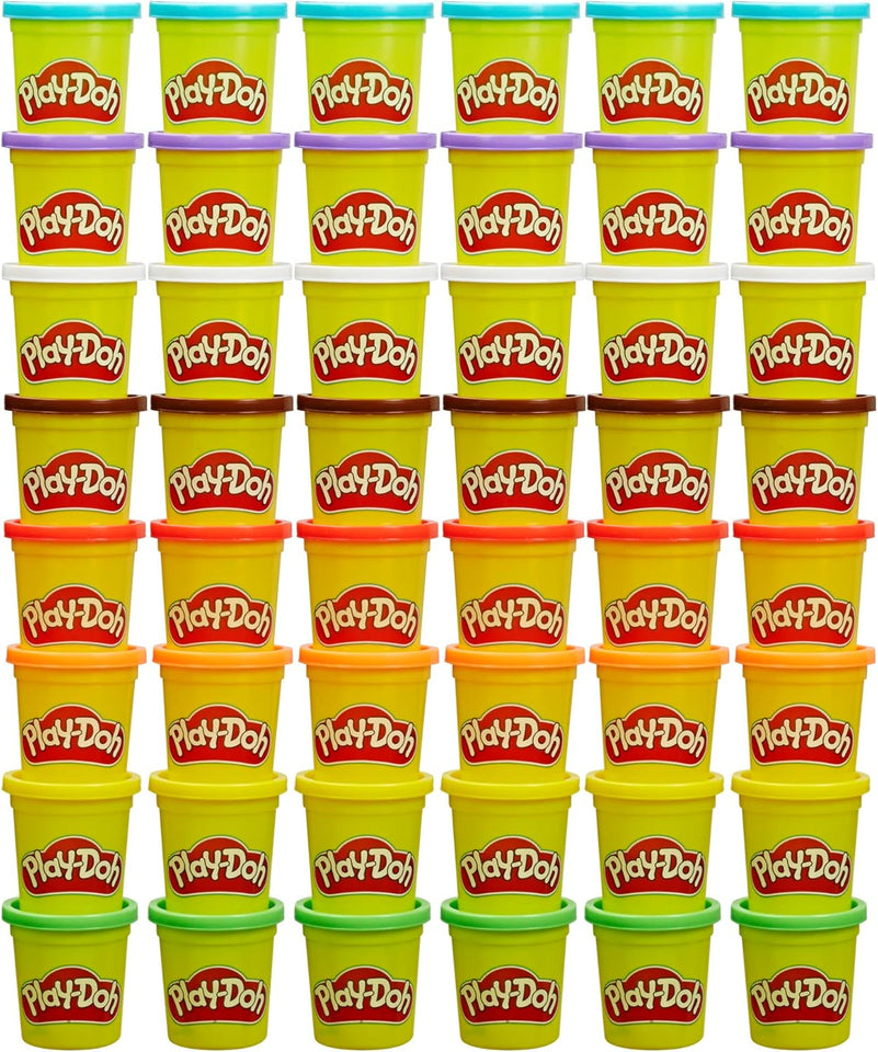Play-Doh Bulk Pack of 48 Cans, 6 Sets of 8 Modeling Compound Colors, 3oz, Back to School Gifts & Prizes for Students & Classroom, Preschool Toys for Kids, Ages 2+ (Amazon Exclusive)