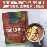 Viva Naturals Organic Cacao Nibs, 1 LB (454 g), Unsweetened, Keto Friendly, Vegan, Non-GMO, Gluten-Free