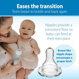 Dr. Brown's Anti-Colic Options + Narrow Bottle to Sippy Gift Set with Soft Silicone Sippy Spout, Removable Silicone Handles, Travel Cap and Bottle Brush (Packaging/Brush Color May Vary)