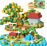 Payleeg magnetic blocks forest animals set, 5-7, 8-12 pieces for kids, STEM montessori sensory toys, travel outdoor gifts