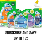 Scrubbing Bubbles flushable toilet bowl wand cleaner refills, 20-count citrus scent pack