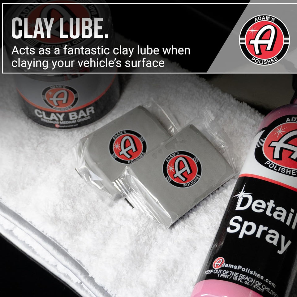 Adam's 16 fl. oz Detail Spray - Quick Waterless Car Detailer, Polisher, Clay Bar, & Car Wax Booster